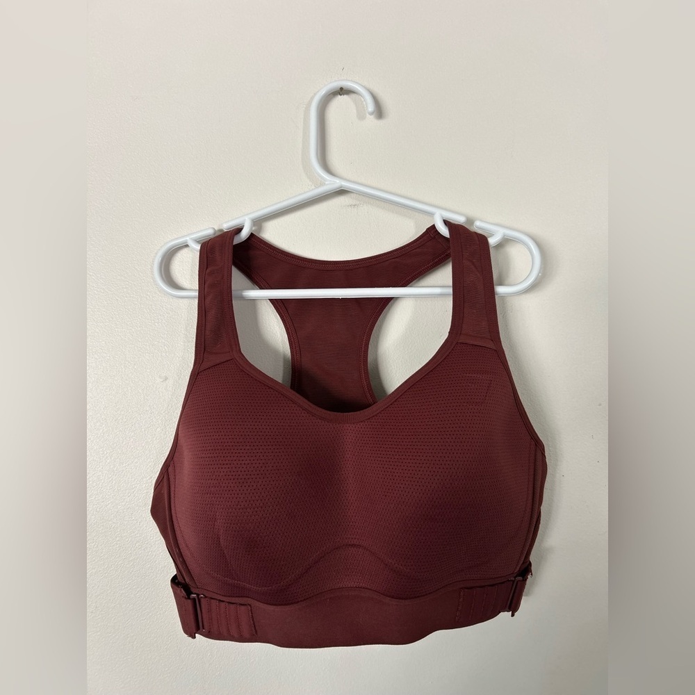 Gymshark RACERBACK HIGH SUPPORT SPORTS BRA, Burgundy 34B/C